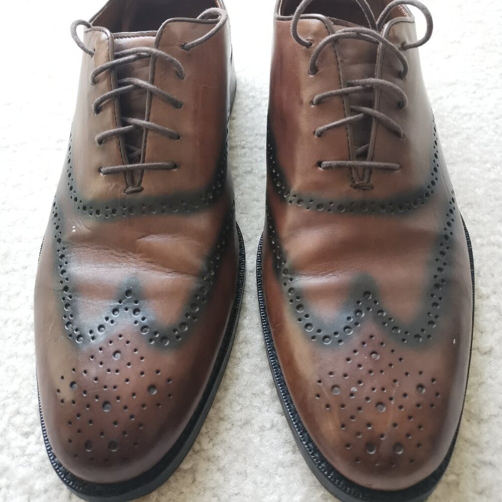 Cole Haan Preston Wholecut Oxford Wingtip - Color Chestnut - Size 10 Very nice!